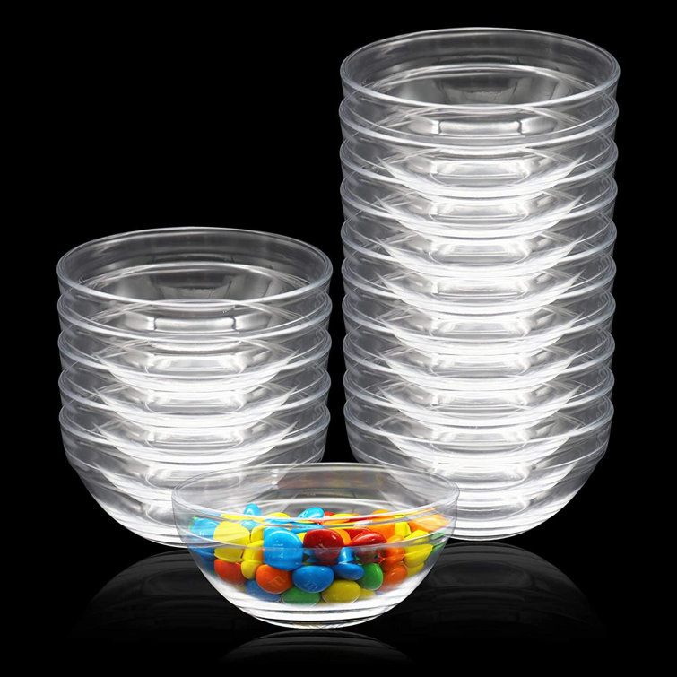 Prep & Savour 15 Pack 4 Inch Glass Ramekins Bowls,Our Mini Glass Prep